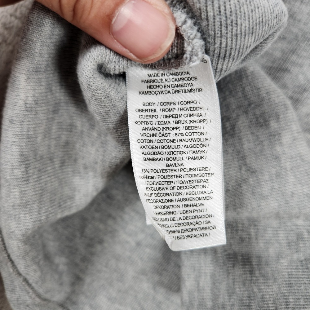 Polo Ralph Lauren 1/4 Pullover Sweater Boys Size L 14-16 Heather Grey - Picture 8 of 8
